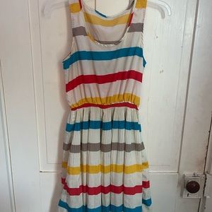 color striped dress, small